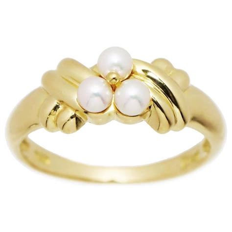 dior oversized pearl ring|christian Dior pearl ring.